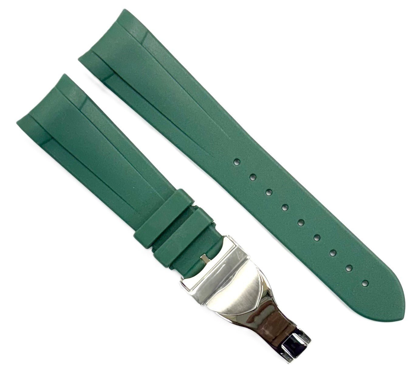 22mm Replacement Rubber Watch Band for TUDOR Watches with Deployment Buckle - Universal Jewelers & Watch Tools Inc.