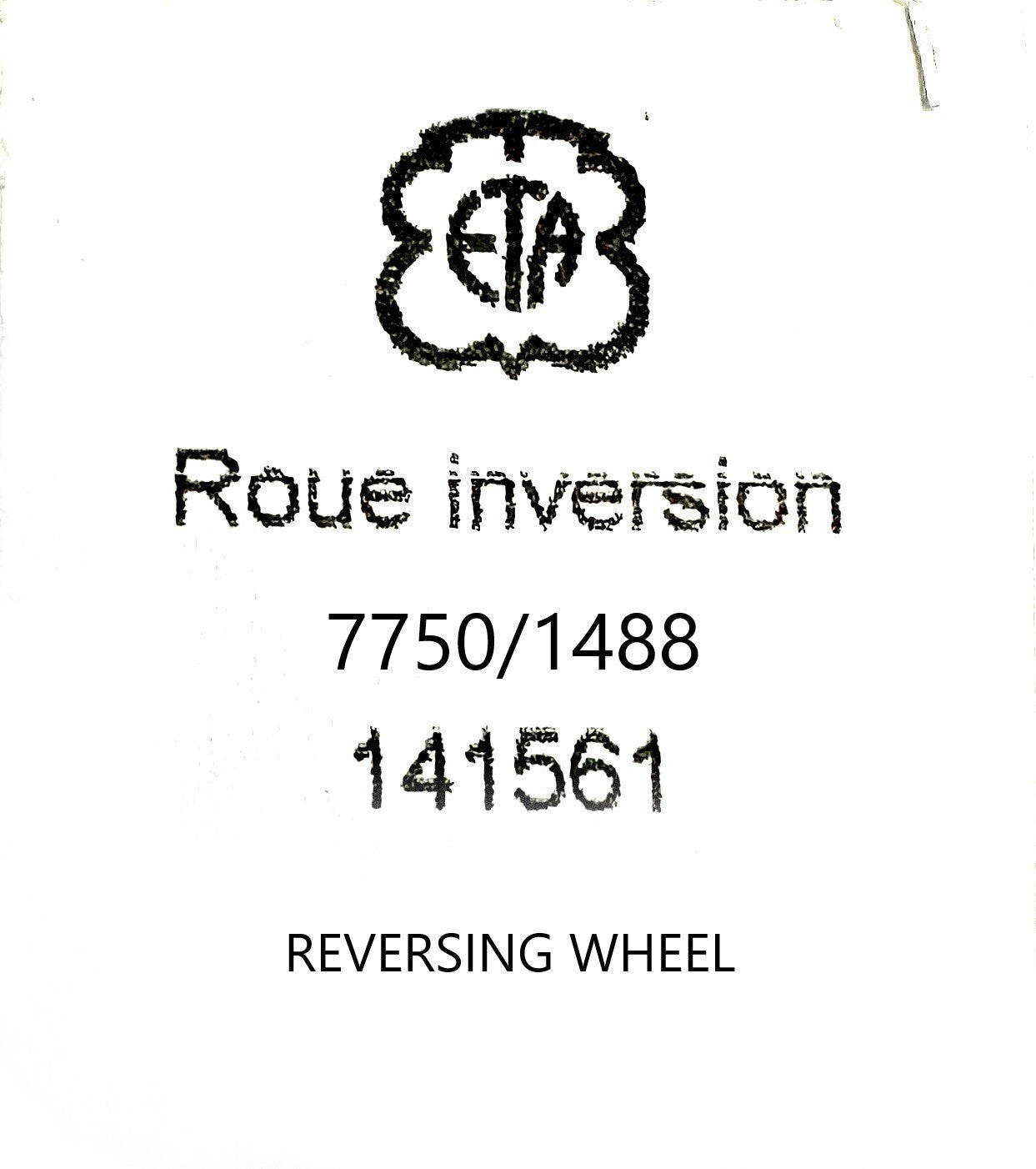 Movement Parts Fit For ETA 7750 Watch Part Ref.1488, REVERSING WHEEL