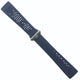 Blue Rubber Watch Band Strap - 22mm Lug / 18mm Buckle Compatible w/ Tag Heuer E3