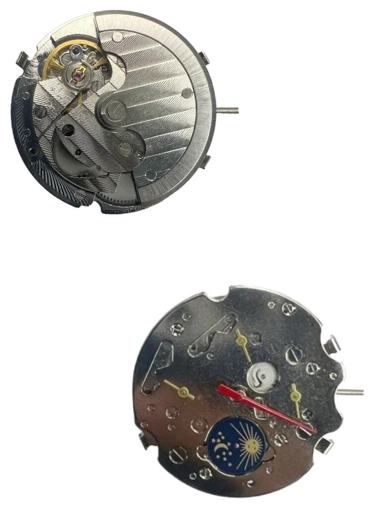 Chinese Watch Movement Automatic Mechanical TY2876 Date at 3:00, 4EYES, Sun&Moon
