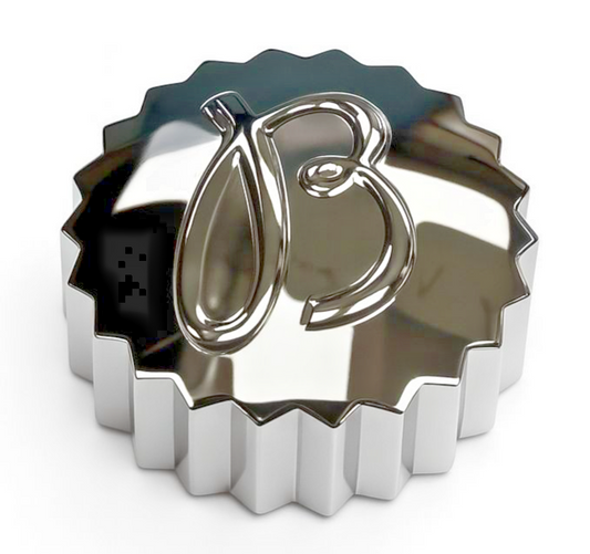 Breitling Flat Watch Crown – Gold & Silver | Ø 5.9mm | Tap 0.90