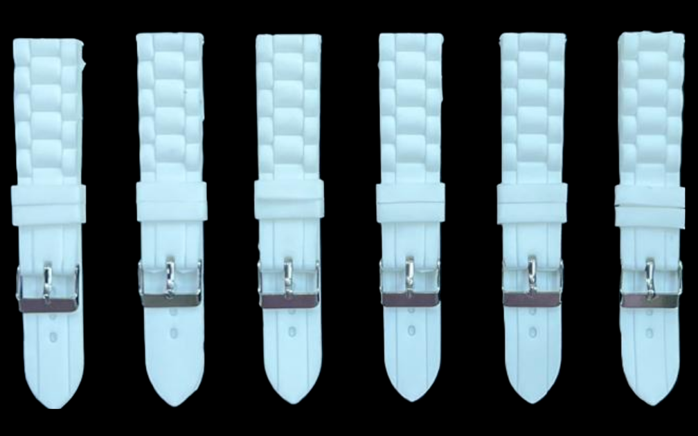 Premium Quality Soft Silicone Rubber Textured Sport Watch Band 16mm-22mm