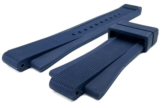 13mm Navy Blue Rubber Replacement Watch Band for Michael Kors, Dylan Watches