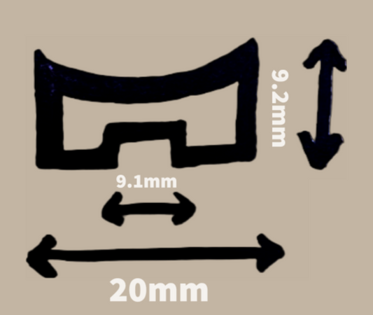 Watch Band END PIECE Curved White/Silver FITS to INVICTA & Others (20mm-26mm)