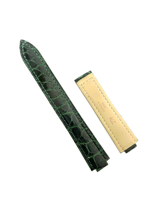 GENUINE ALLIGATOR WATCH BAND FOR CARTIER BLUE BALLOON 18MM TOP QUALITY