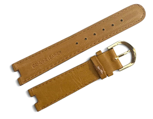 Tan w/stich padded Band Genuine Leather 18mm