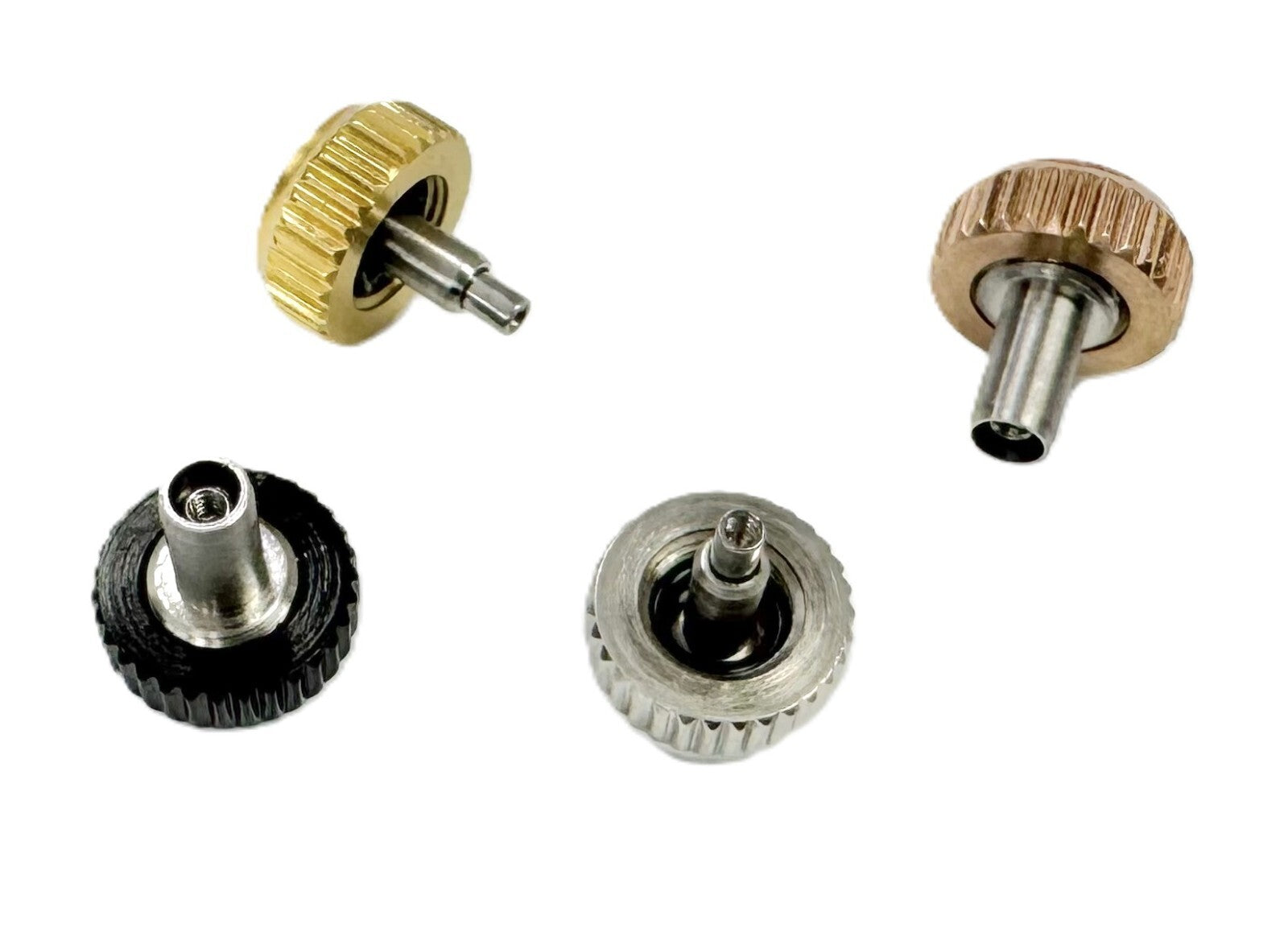 6.8x7 mm Stainless Steel Crown with Tube for INVICTA Watches, 4 Popular Colors