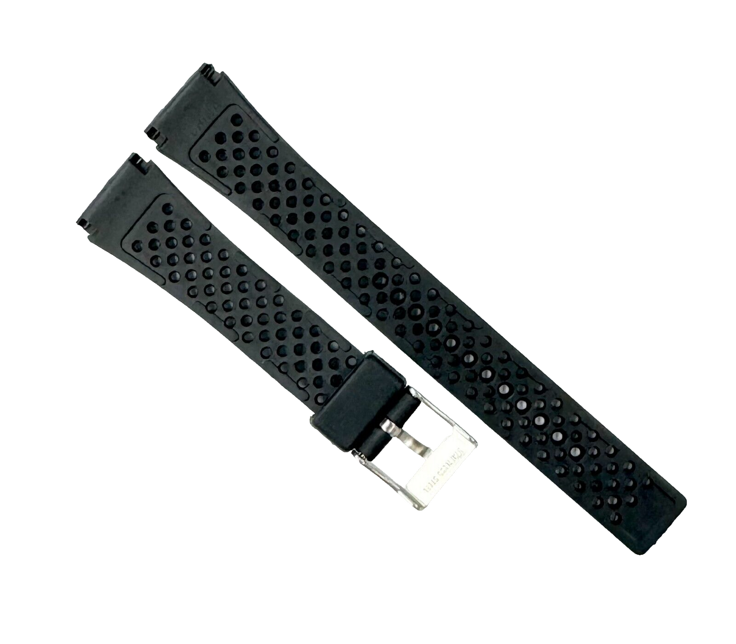 15MM PLASTIC BLACK WATCH STRAP FOR LADIES, WATER RESIST