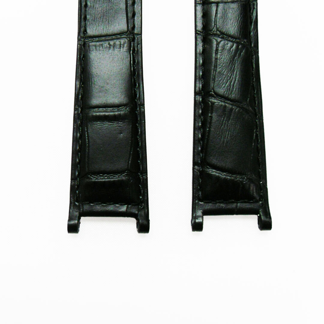 Genuine Leather Watch Bands, Alligator Grain(PADDED) fit cartier , 15x3.5x12MM