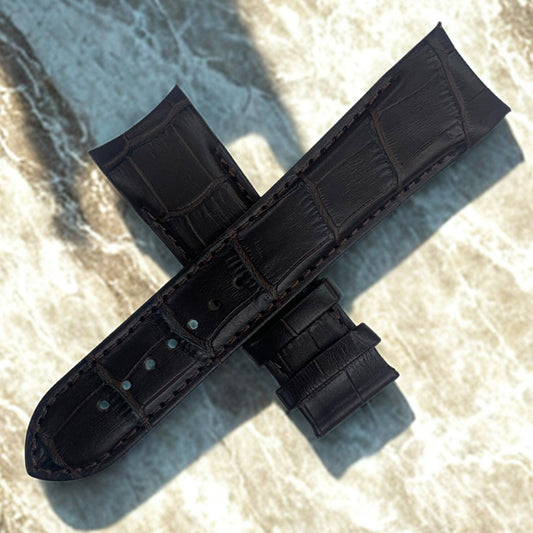 Tissot T610027774 Couturier Black Leather Watch Band Strap - 23mm - No Buckle