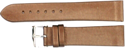 Lot of 6Pcs Watch Bands Dark Brown Genuine Leather (Flat) 20MM for Men Watches
