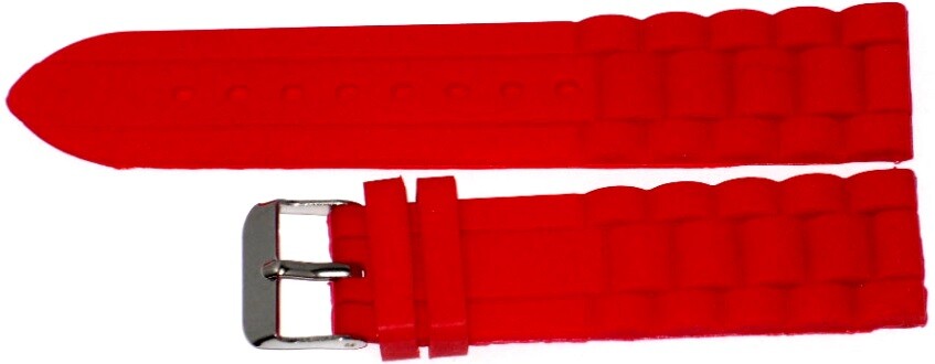 Watch Band Silicone Red 22MM (Heavy)Sports and Women Big Watches