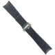Black Rubber Watch Band Strap - 22mm Lug for TAG Heuer Aquaracer/Carrera Blue