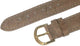 (Banda)Watch Band Plain Light .Brown Genuine Leather Padded Stitched 18mm