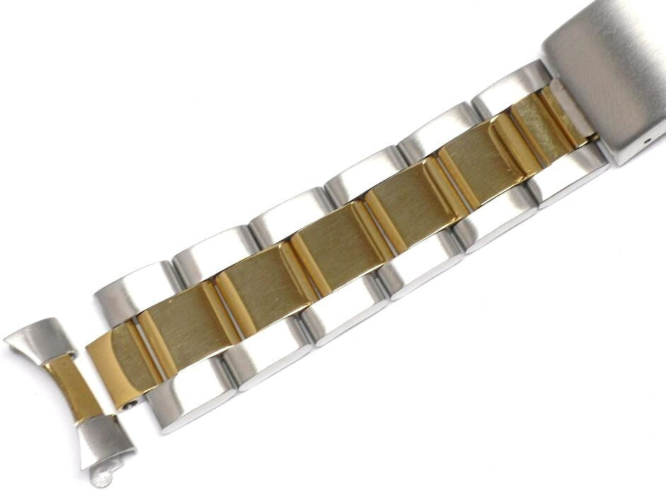 17MM OYSTER WATCH BAND FOR MIDSIZE 31MM ROLEX 78273,178241 2- TONE TOP QUALITY