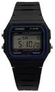 Casio Silicone Strap Black Alarm 593 F - 91W Day Date - Universal Jewelers & Watch Tools Inc.
