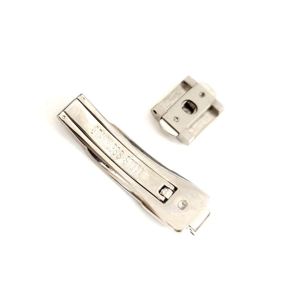 Stainless Steel Push Button Watch Clasp Buckle For Rado 12x5 mm - Universal Jewelers & Watch Tools Inc.