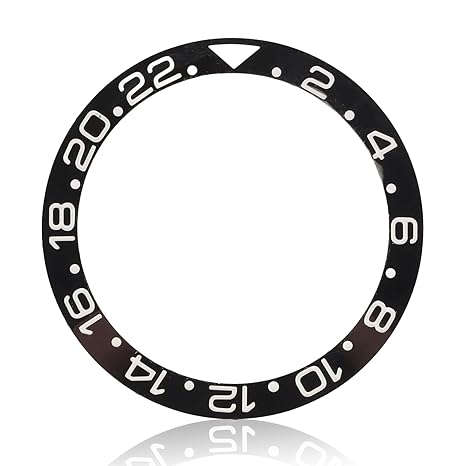 High Quality Ceramic Bezel Insert for Rolex GMT Master II Watch Carved White/Gold Number