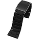 28mm Black Silicone Watch Strap with Stainless Steel Links – Compatible Replacement Band for Diesel DZ7396, DZ7370, DZ4289 - Universal Jewelers & Watch Tools Inc.