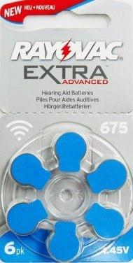 Rayovac Extra Advanced - 675, 1 - Pack - 6 - Batteries, Available for bulk order - Universal Jewelers & Watch Tools Inc.