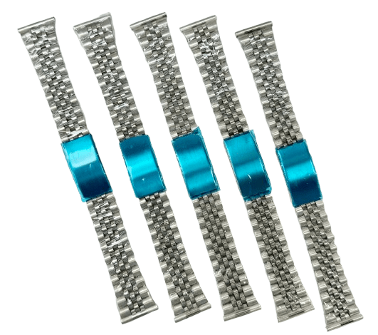 18MM Classic Jubilee Silver Tone Metal Band with Regular Fold Clasp - Universal Jewelers & Watch Tools Inc.