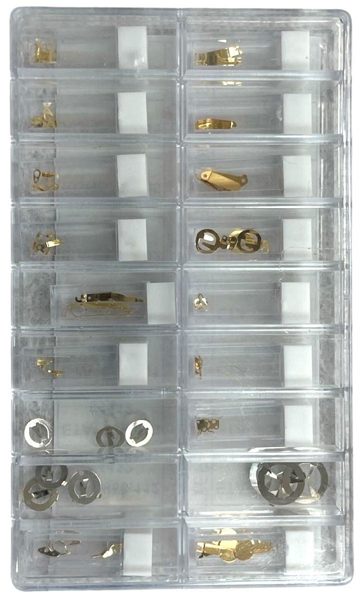 54 Pcs Battery Clamp Assortment for ETA, RONDA & ISA Movements - Universal Jewelers & Watch Tools Inc.