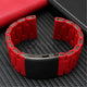28mm Red Silicone Watch Strap with Stainless Steel Links – Compatible Replacement Band for Diesel DZ7396, DZ7370, DZ4289 - Universal Jewelers & Watch Tools Inc.