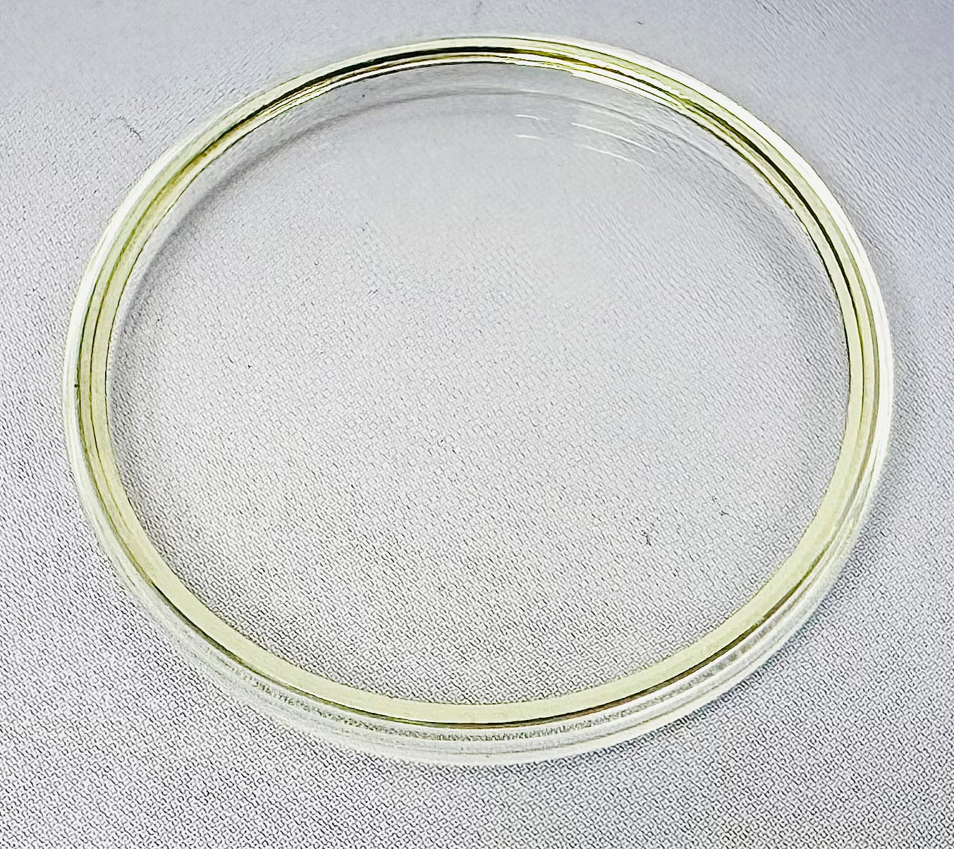 29.5mm Acrylic Crystal with Silver Tension Ring, SEIKO Style Flat Top - Universal Jewelers & Watch Tools Inc.