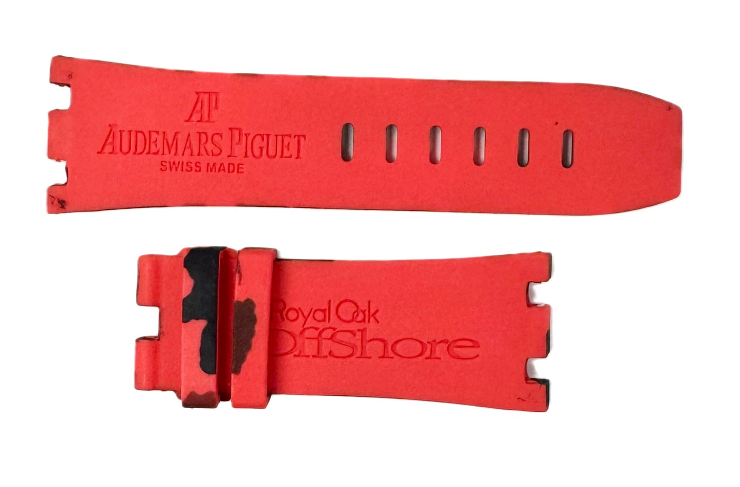 New 28x24 mm Camouflage Pattern Red Color AP Rubber Band - Universal Jewelers & Watch Tools Inc.