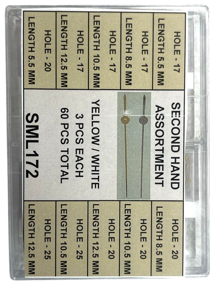 60 pcs Second Hands Assortment for Men & Ladies Watches - Universal Jewelers & Watch Tools Inc.