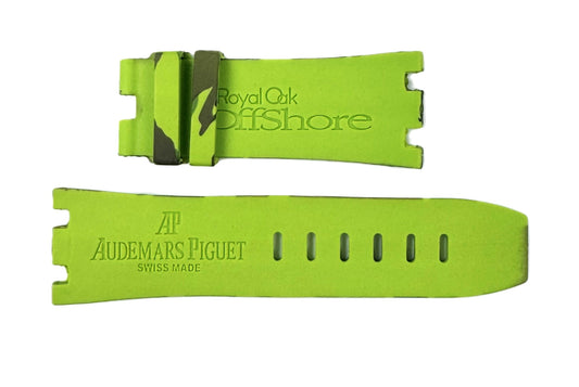 New 28x24 mm Camouflage Pattern Green Color AP Rubber Band - Universal Jewelers & Watch Tools Inc.