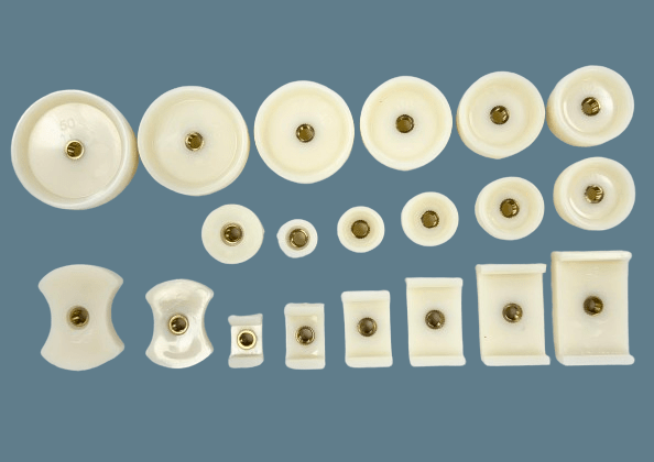 Different Shape 20PCS Watch Tool DIES for CASE & CRYSTAL PRESS 18 - 50mm Nylon - Universal Jewelers & Watch Tools Inc.