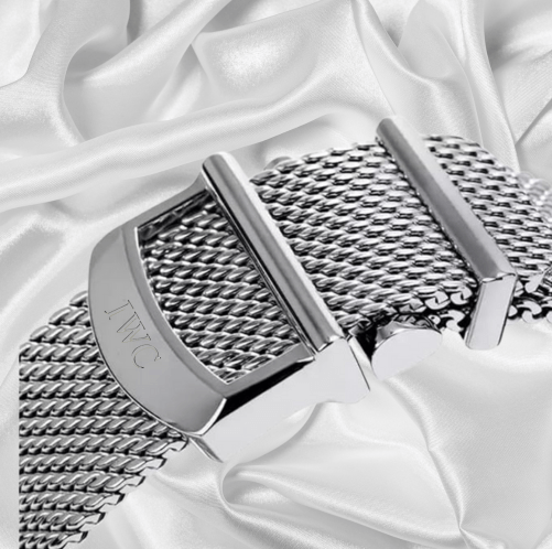 22mm Milanese Mesh Stainless Steel Watch Strap – Compatible with IWC Portugieser, Portofino, and Pilot’s Watches | Folding Buckle - Universal Jewelers & Watch Tools Inc.