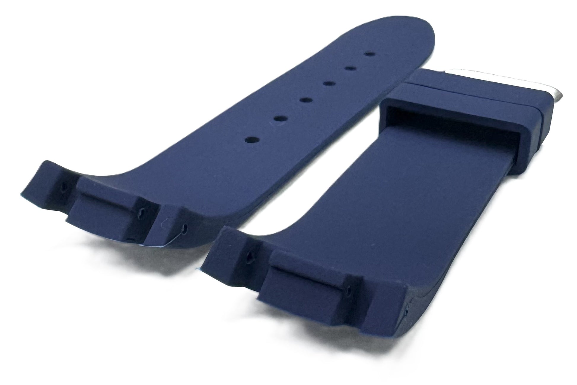24mm Blue Color Silicon Rubber Watch Band for JOE RODEO Master - Universal Jewelers & Watch Tools Inc.