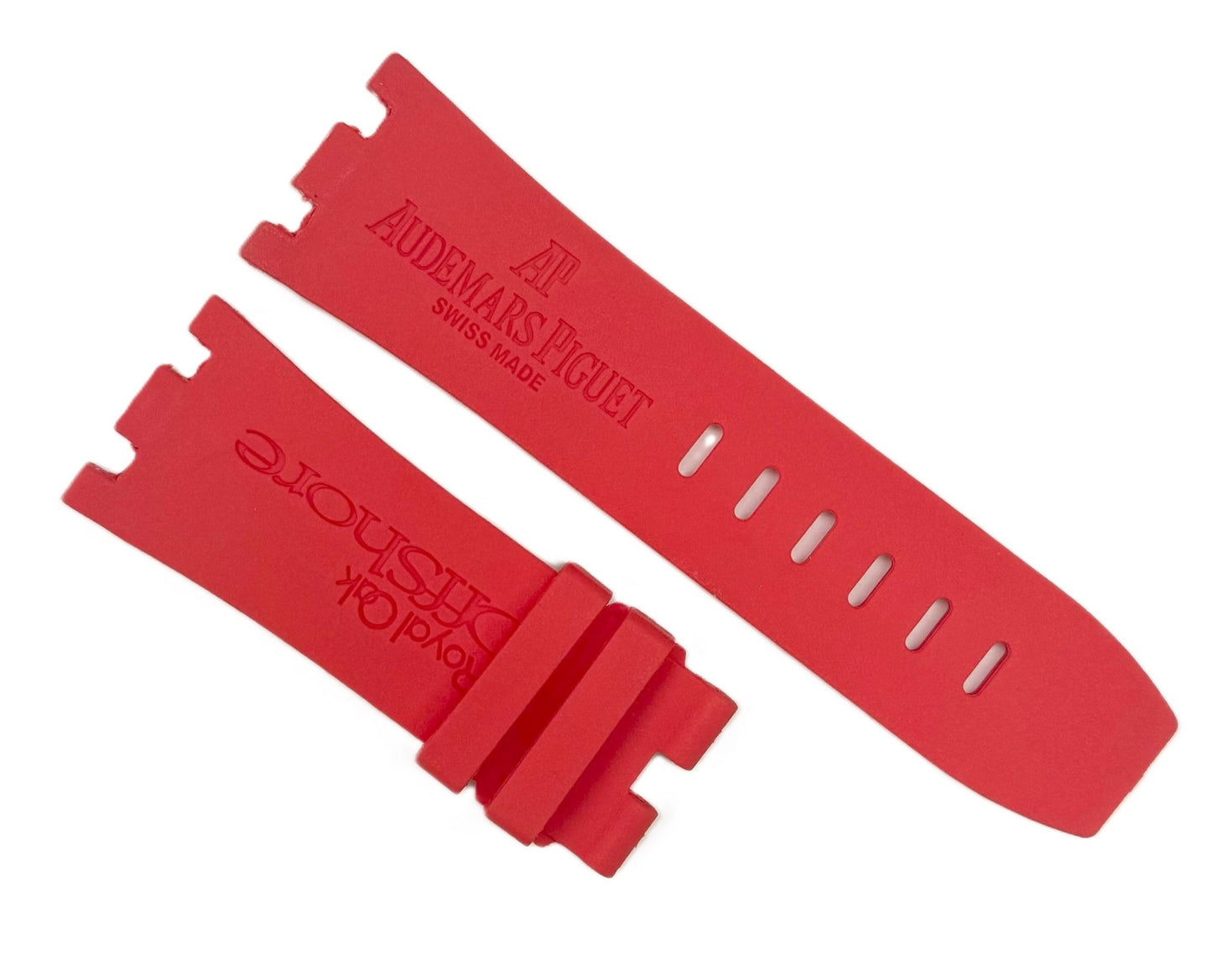 New High Quality 28x24 mm Plain Red Color Special Rubber Band for AP Watches - Universal Jewelers & Watch Tools Inc.
