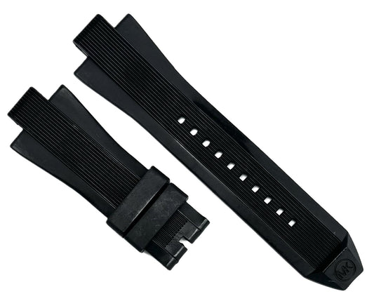 13mm Classic Black Rubber Watch Band for Michael Kors, Dylan Chronograph Watches - Universal Jewelers & Watch Tools Inc.