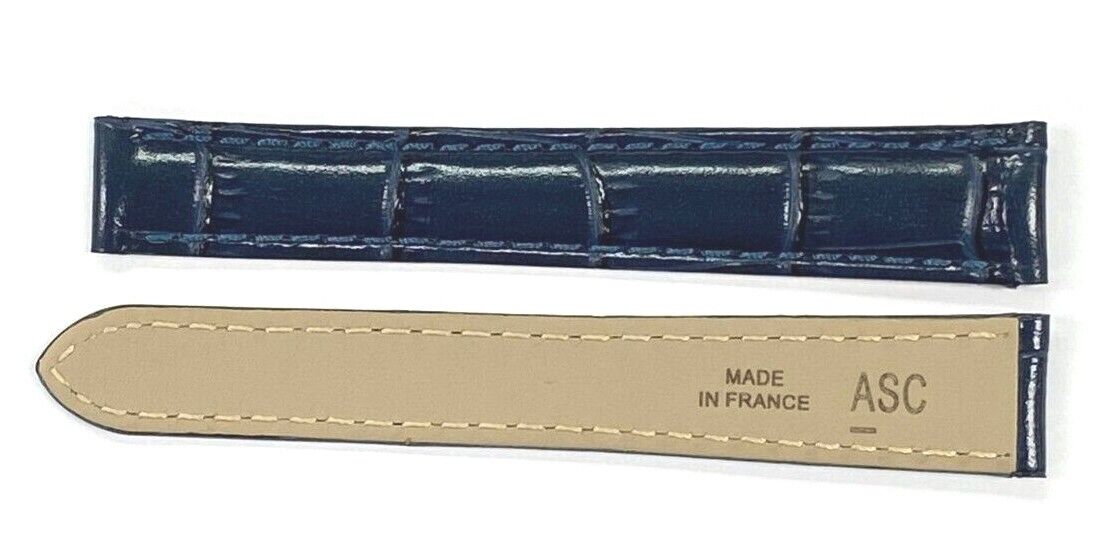 Watch Band Genuine Leather Alligator Grain fit Cartier Watch 18x16MM - Universal Jewelers & Watch Tools Inc.