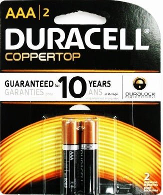 Duracell - AAA, 1 Pack 2 Batteries, Available for bulk order - Universal Jewelers & Watch Tools Inc.