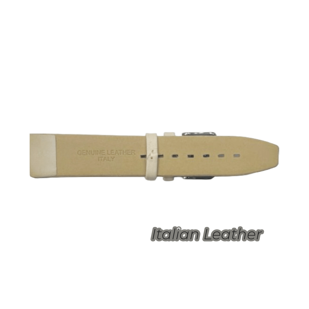 6PCS BEIGE Leather Flat Plain Unstitched Watch Band Sizes 18MM - 22MM - Universal Jewelers & Watch Tools Inc.