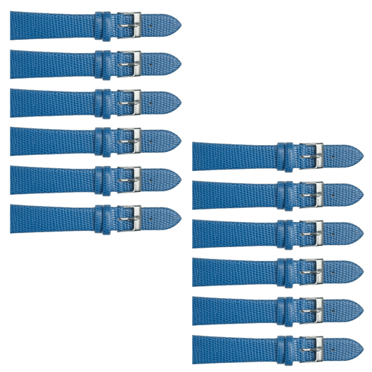 12PCS Lizard Grain Flat SAPPHIRE Blue Band Size (12MM - 24MM) - Universal Jewelers & Watch Tools Inc.