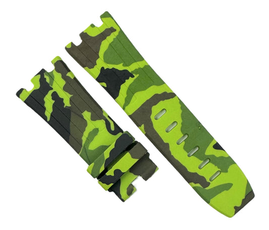 New 28x24 mm Camouflage Pattern Green Color AP Rubber Band - Universal Jewelers & Watch Tools Inc.