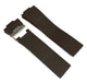 12x25x20 mm Plain Brown Rubber Ulysse Nardin Watch Band for Marine Diver - Universal Jewelers & Watch Tools Inc.