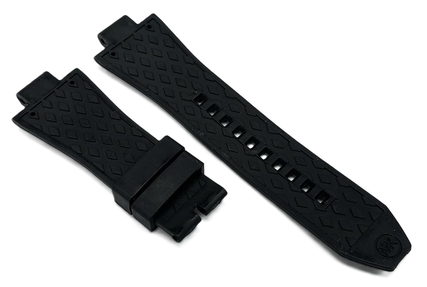 13mm Classic Black Rubber Watch Band for Michael Kors, Dylan Chronograph Watches - Universal Jewelers & Watch Tools Inc.