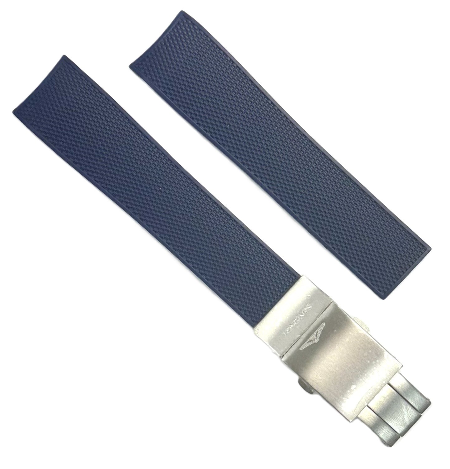 21mm High - Quality Curved End LONGINES Rubber Watch Band - Universal Jewelers & Watch Tools Inc.