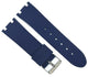 24mm Blue Color Silicon Rubber Watch Band for JOE RODEO Master - Universal Jewelers & Watch Tools Inc.