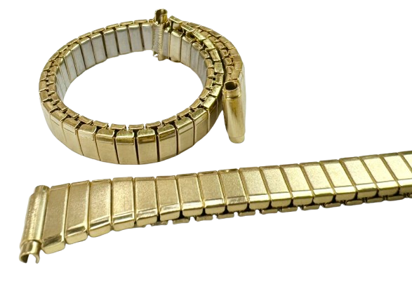 8-11MM Plain Gold Color Slim Stretch Band for Ladies Watches