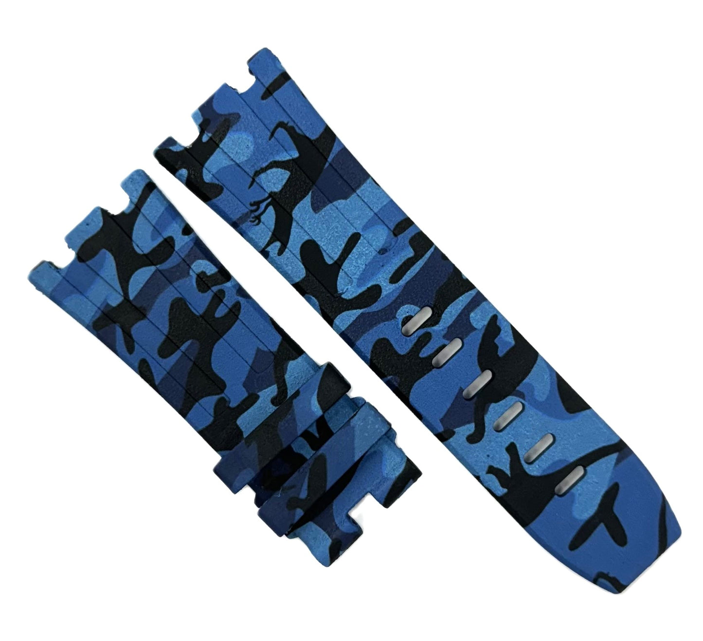 New 28x24 mm Camouflage Pattern Blue Color AP Rubber Band - Universal Jewelers & Watch Tools Inc.