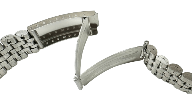 18MM Classic Jubilee Silver Tone Metal Band with Regular Fold Clasp - Universal Jewelers & Watch Tools Inc.