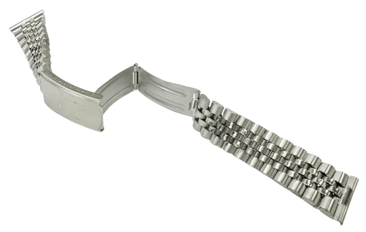 20MM Classic Jubilee Silver Tone Metal Band with Regular Fold Clasp - Universal Jewelers & Watch Tools Inc.