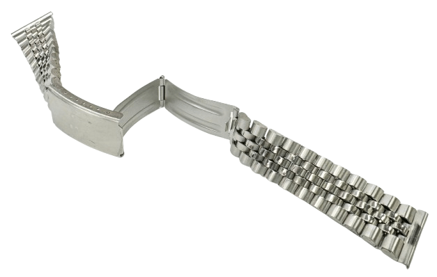 18MM Classic Jubilee Silver Tone Metal Band with Regular Fold Clasp - Universal Jewelers & Watch Tools Inc.